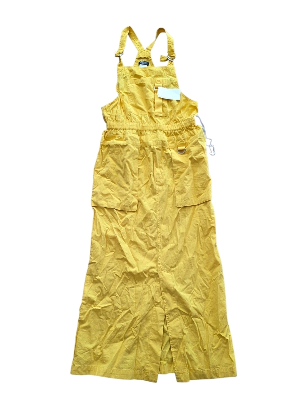 Truce Yellow Girls' Utility Overall Cargo Dress XL